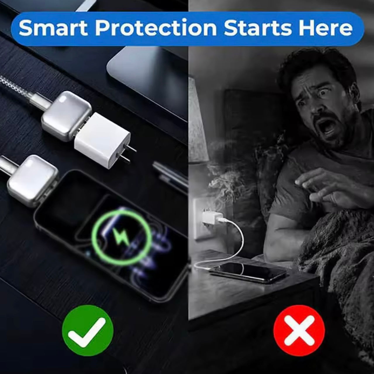 SAIGLOW - Smart Auto Stop Charging Adapter